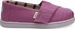 Toms Kids Espradrilles with Hoop & Loop Closure Purple