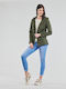 Only Women's Short Parka Jacket for Winter Khaki