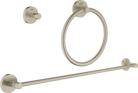 Grohe Grohe Bathroom Accessory Set Metal Silver 3 Pieces