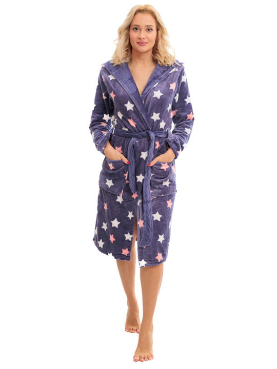 Angel's Secret Winter Women's Robe Purple