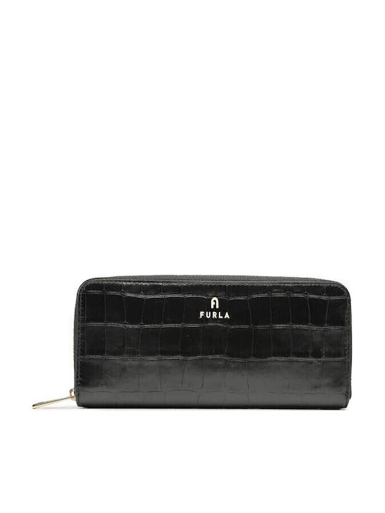 Large Leather Women's Wallet Classic Black