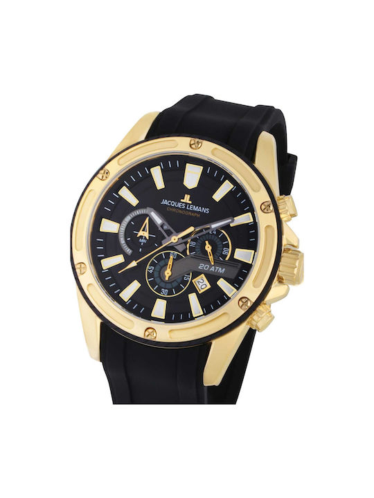 Jacques Lemans Liverpool Watch Battery in Gold Color 1-2141D