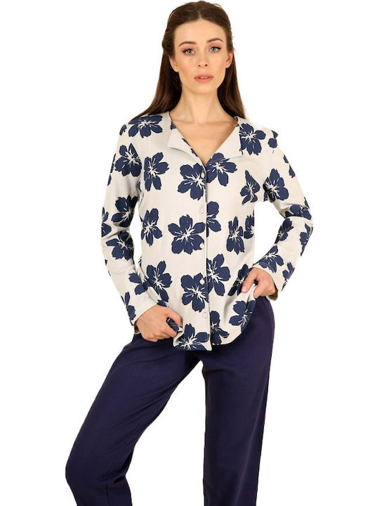 Happy Family Winter Women's Pyjama Set Blue