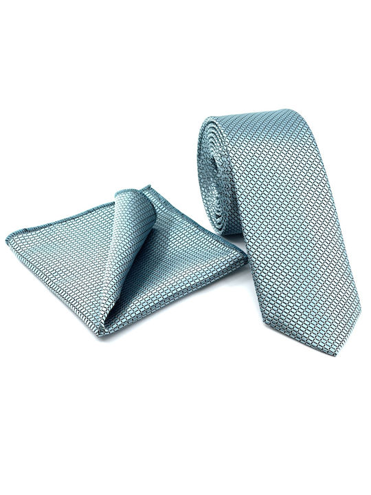 Legend Accessories Men's Tie Set Printed Eskyblue