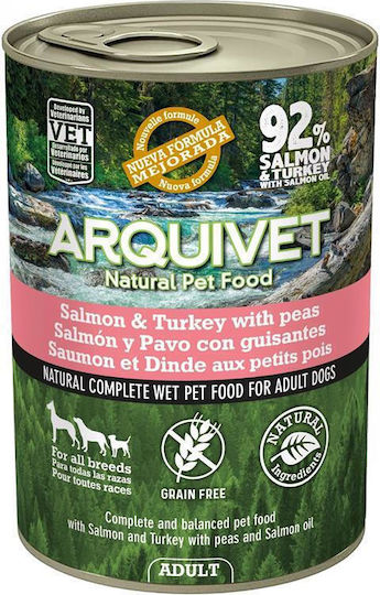 Arquivet Wet Food Dogs in Cans with Turkey Grain-Free 400gr
