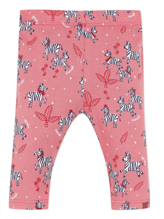 3 Pommes Kids Capri Legging Animal Print Pink