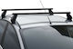 Menabo Aluminum Car Roof Bars 112cm for Alfa Romeo Alfa 147 3D for Cars with Factory Roof Bars Set with Roof Rack Legs Black