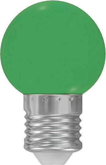 Spectrum Λάμπα LED 1W για Ντουί E27 και Σχήμα G45 Πράσινο