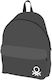 Benetton School Bag Backpack Junior High-High School Gray 22Liters