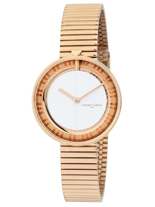 Pierre Cardin Marais Γυναικείο Ρολόι 32mm Μπαταρίας με Χρυσό Ατσάλινο Μπρασελέ