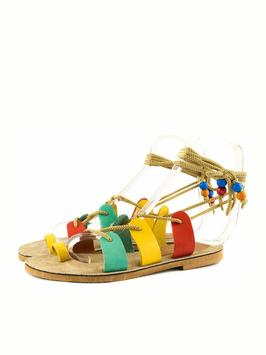 Benefeet Damen Flache Sandalen in Mehrfarbig Farbe