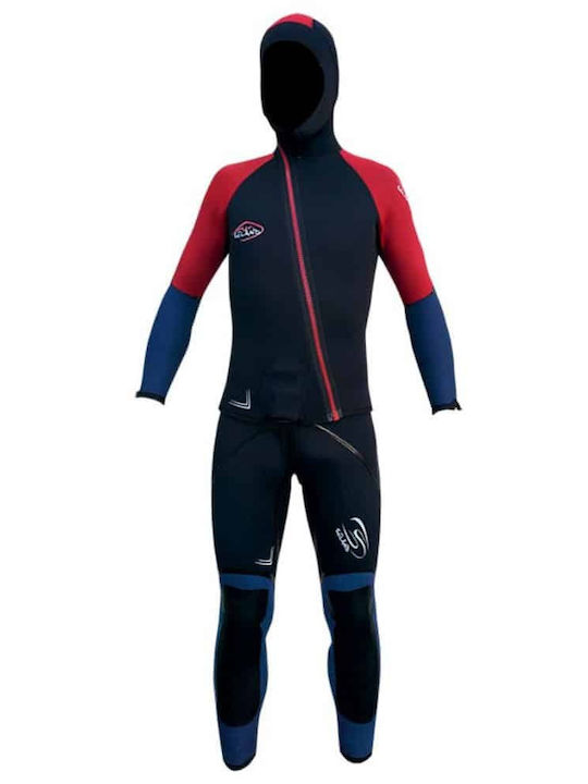 Seland Aneto Jacket Divisible Wetsuit Men's Black 5mm