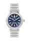 Philipp Plein Hexagon Damenuhr 38mm Batteriefach mit Silber Metall-Armband