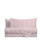 Amo La Casa Sheet Sets King Size with Elastic 240x290cm. Ingrid Pink 4pcs