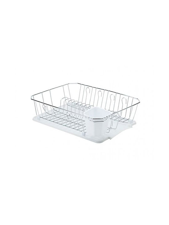 Hitense Dish Drainer Metallic in Silver Color 45x35x13.5cm