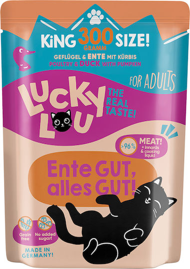 Lucky Lou Lifestage Υγρή Τροφή για Ενήλικες Γάτες σε Φακελάκι με Πουλερικά χωρίς Σιτηρά 300gr