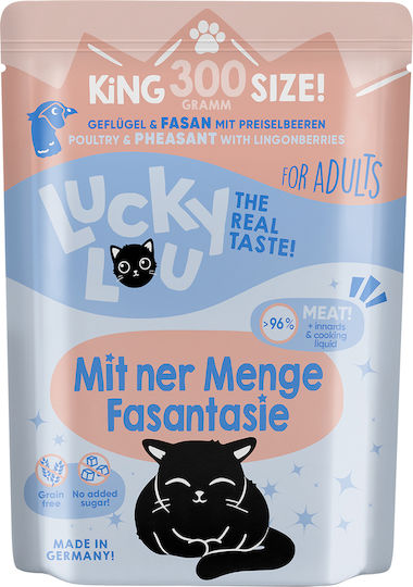 Lucky Lou Lifestage Υγρή Τροφή για Ενήλικες Γάτες σε Φακελάκι με Πουλερικά χωρίς Σιτηρά 300gr