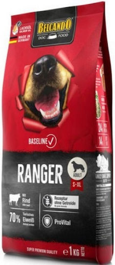 Belcando 1kg Dry Food Grain-Free for Adult Dogs with Poultry, Meat, Salmon, Beef, Potatoes, Fish and Liver