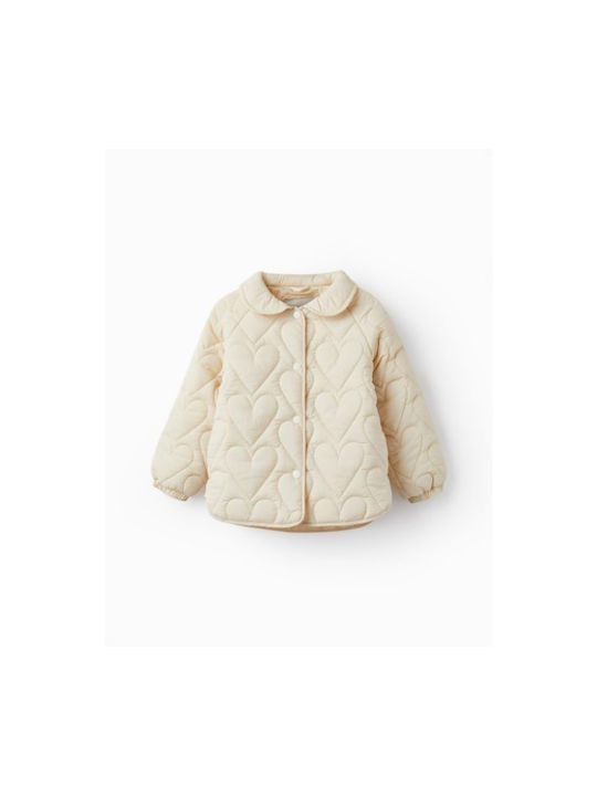 Zippy Kids Quilted Jacket ecru