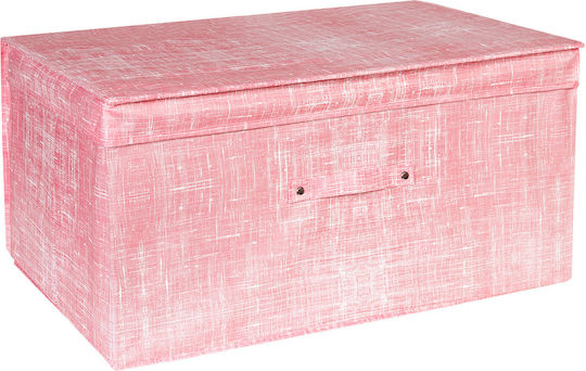Keskor Stoff Aufbewahrungsbox mit Deckel Rosa 60x40x30cm 1Stück