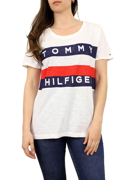 Tommy Hilfiger Γυναικείο T-shirt Λευκό