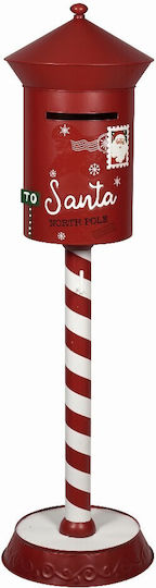 TnS Christmas Metal Figure Mailbox Red