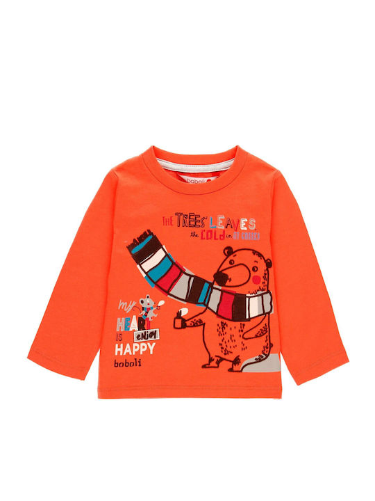 Boboli Kids Blouse Long Sleeve Orange