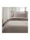 Charisma Duvet Cover Set Queen with 2 Pillowcases 230x250 Linen Beige