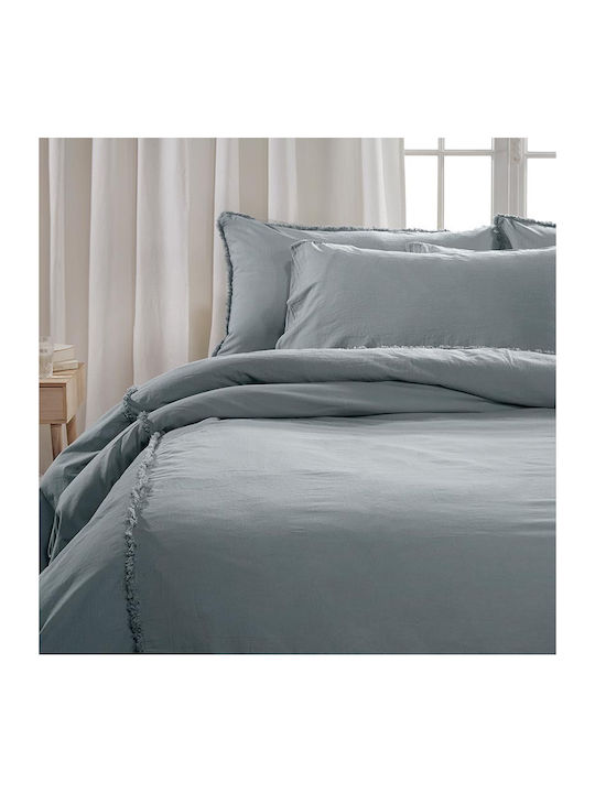 Charisma Set Huse Pentru Pilote 230x250cm Superdublu Cu 2 Fețe De Pernă Mint Albastru