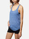 Essentials Women's Blouse Sleeveless Dark blue.