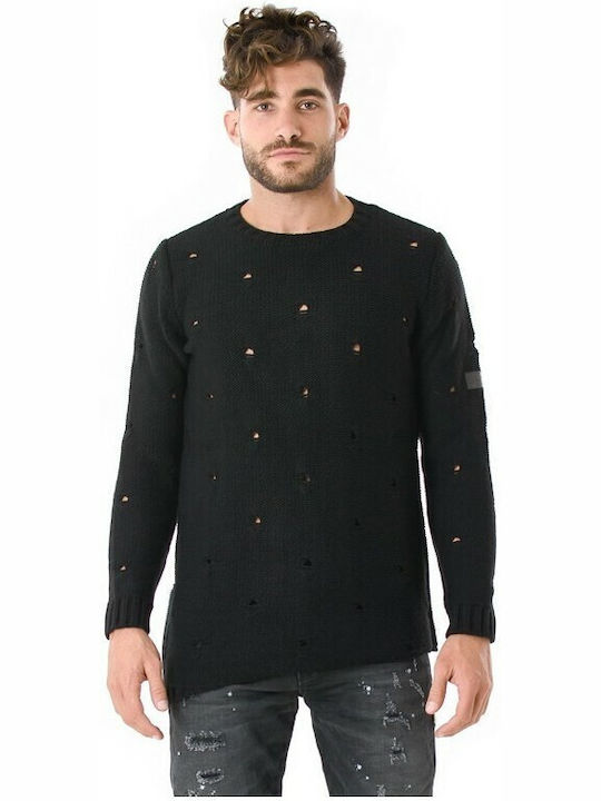 Bellissimo Men's Long Sleeve Sweater Black