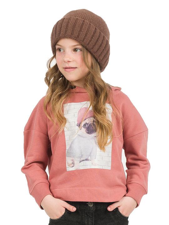 Energiers Kids Sweatshirt with Hood Pink