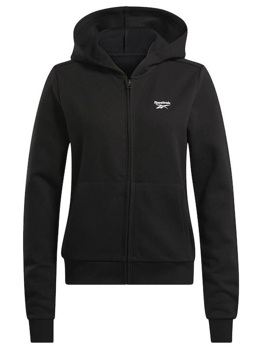 Reebok Fleece Γυναικεία Ζακέτα BLACK