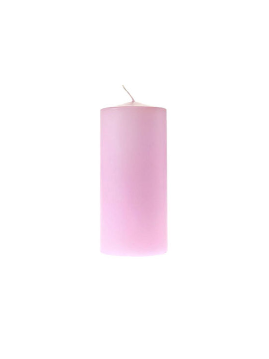 Decorative Candle Pink 7.5x20cm 1pcs