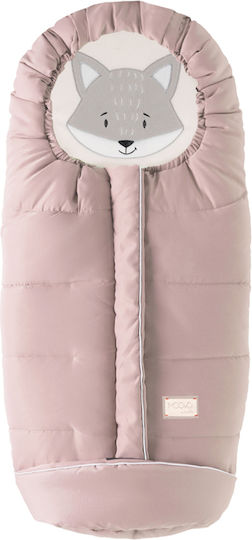 Nuvita Cuccioli Universal Ποδόσακος Καροτσιού Ροζ με Fleece Επένδυση 45εκ.