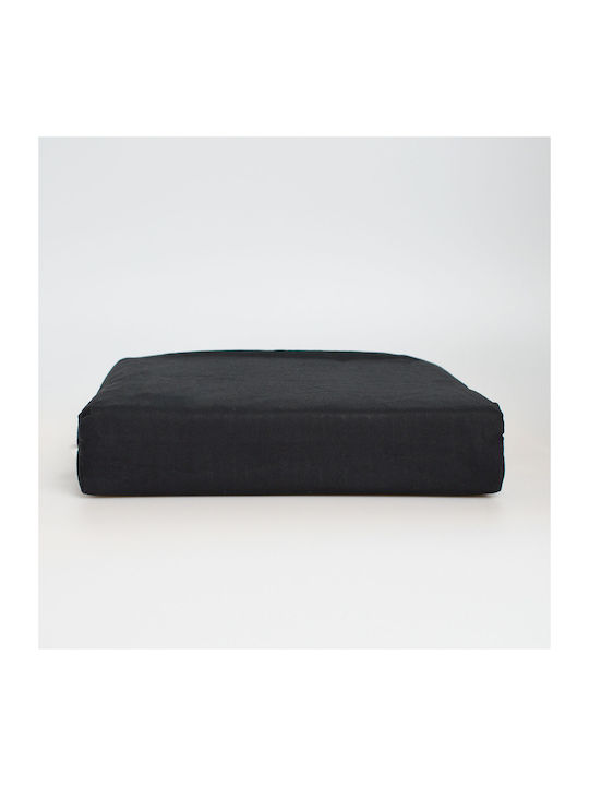 Ravelia Σεντόνι Ημίδιπλο με Λάστιχο 120x200+35εκ. Black
