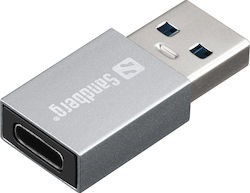 Sandberg 136-46 USB-A male σε USB-C female