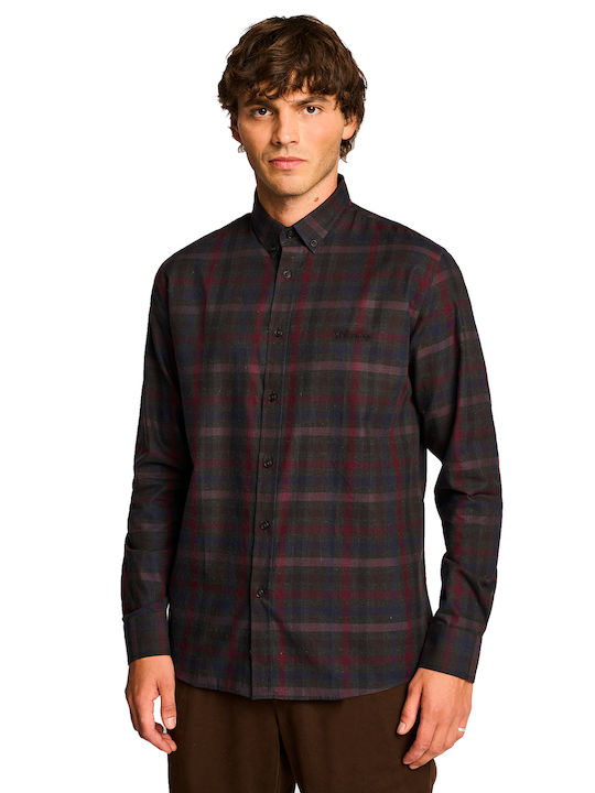 Staff Original Men's Shirt Long Sleeve Checked Plaid (Diamonds)