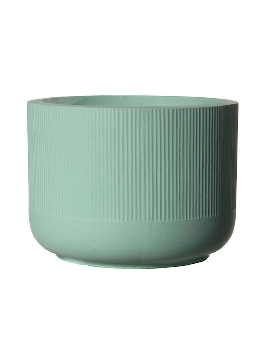 Supergreens Pot Ceramic Green Open 35cm.