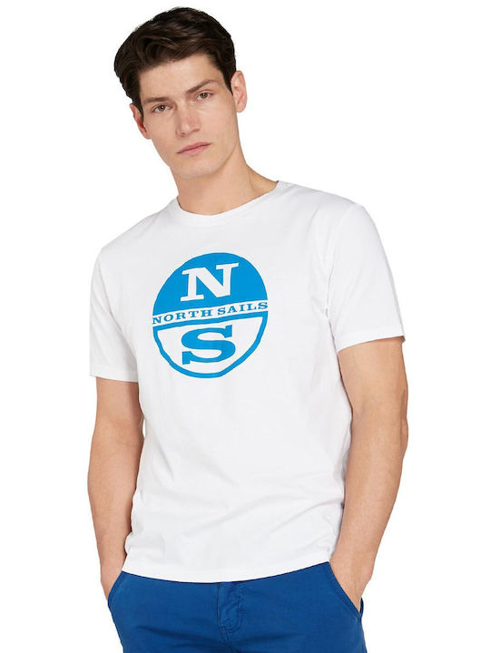 North Sails Herren T-Shirt Kurzarm Weiß