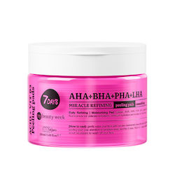 7DAYS AHA+BHA-PHA+LHA Peeling for Face in 50 Pads