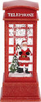 Lianos Christmas Decorative Telephone Booth