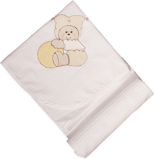 Mother Baby Blanket Nursery Swaddling Blankets Waffle White White 80x90cm