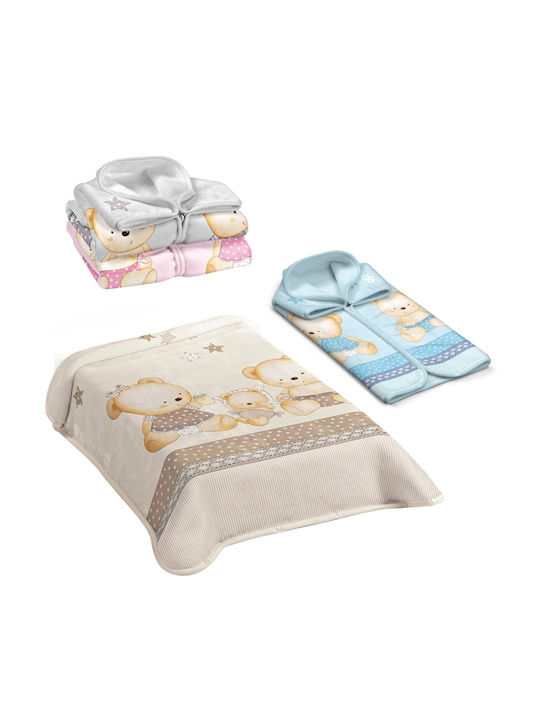 Belpla Blanket Spanish Nursery Swaddling Blankets Pink PINK / PINK 80x90cm