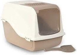 Ikaros Katzentoilette Geschlossen Braun L35 x B60 x H40cm