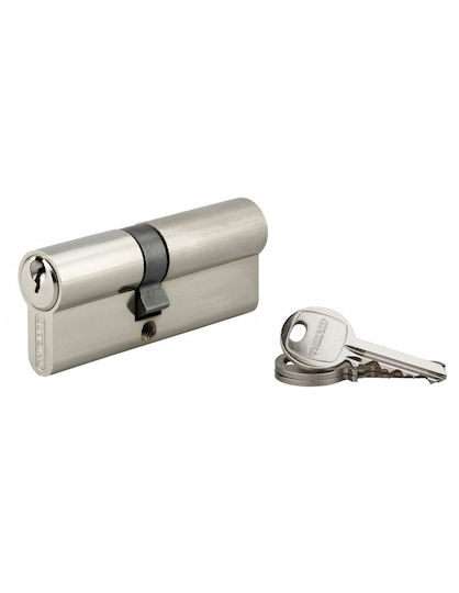 Thirard Lock Cylinder Security 75mm (30-45) with 3 Keys Silver