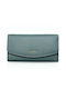 Lavor Large Leather Women's Wallet with RFID Light Blue