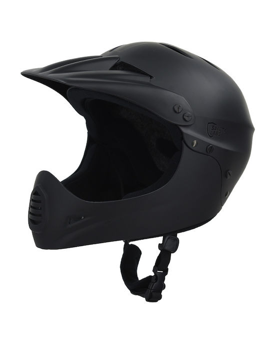 Safety Labs Full Face Κράνος Ποδηλάτου Downhill Μαύρο Safety Labs Full Face Κράνος Ποδηλάτου Downhill Μαύρο