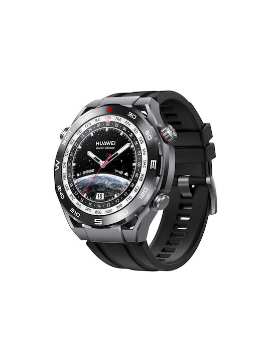 Armband Silikon Schwarz (Huawei Watch Ultimate)