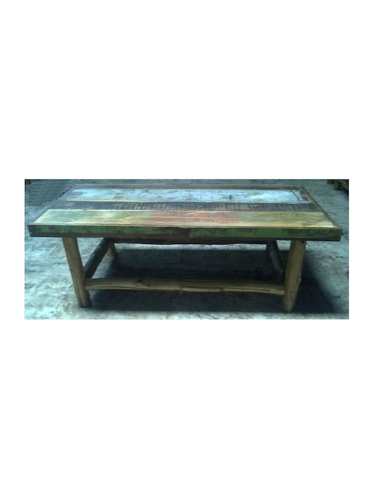 Rechteckig Couchtisch Holz Wooden L120xB60xH45cm